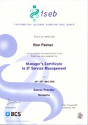 ITIL V2 Service Manager